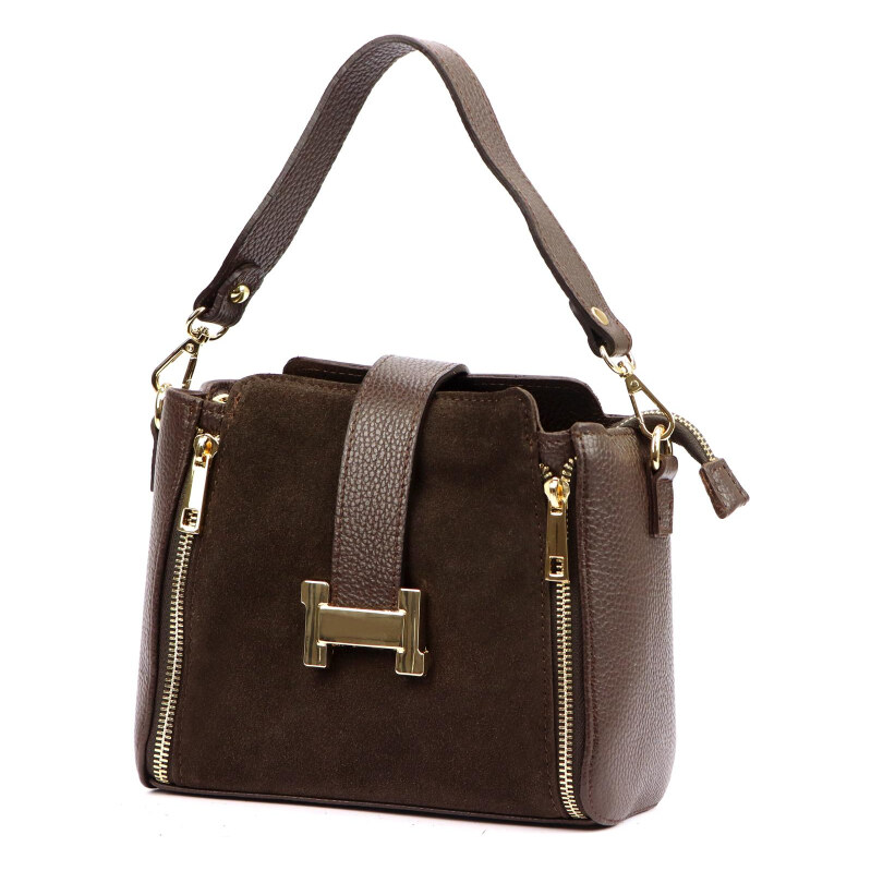 Kožená kabelka Luka hnedá KZ2259029 66887803