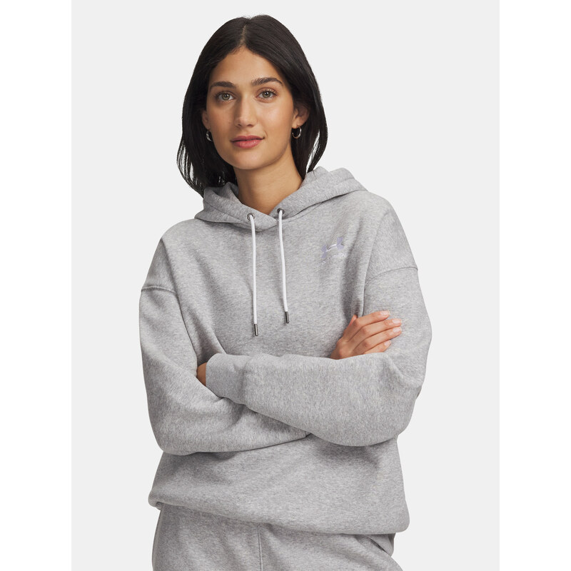 Sivá mikina Under Armour Essential Flc OS Hoodie 64776098