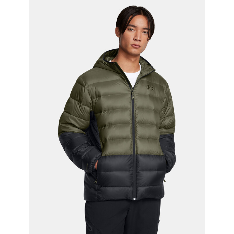 Mens jacket Under Armour LEGEND DOWN HOODED JACKET-GRN - Mens 64784814