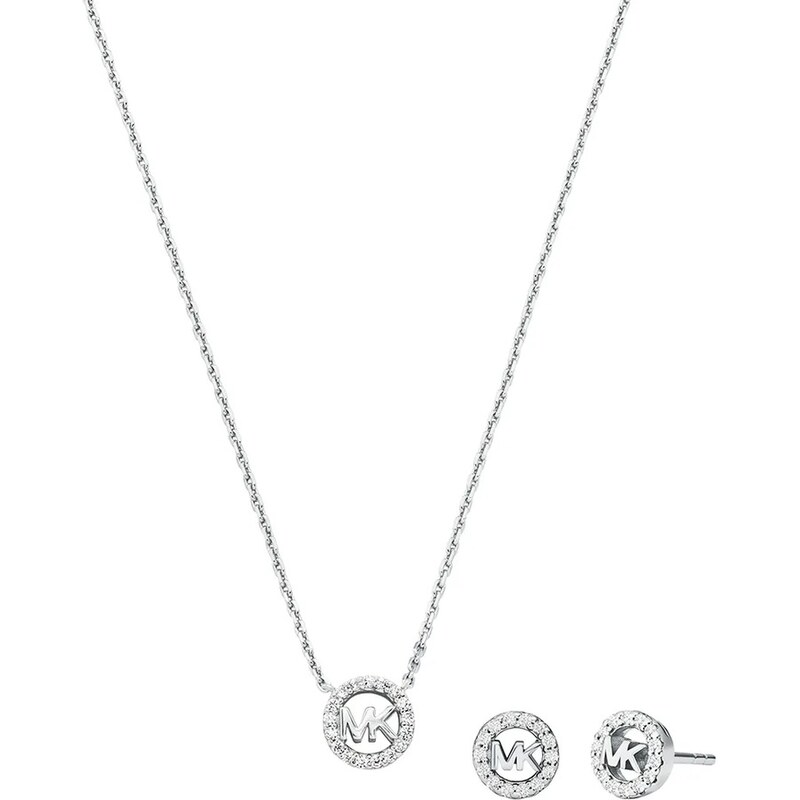 Strieborný náhrdelník a náušnice Michael Kors 66890256