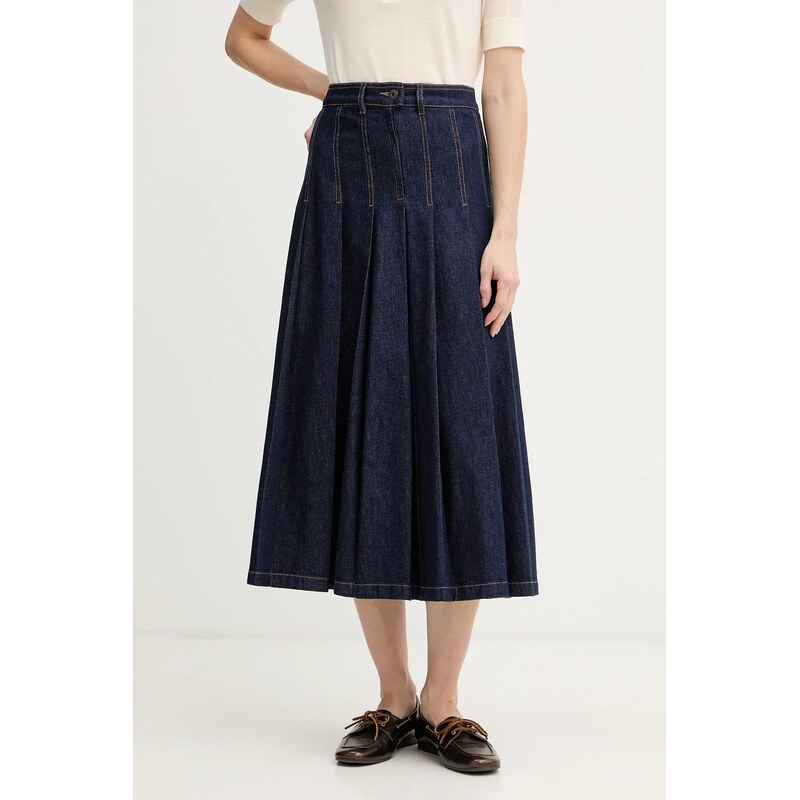 Rifľová sukňa Weekend Max Mara OVALE 66879056