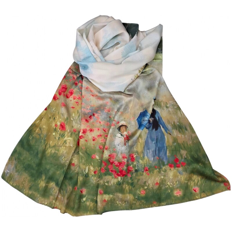 Katrins Fashion Hodvábny dámsky elegantný šál 66890698