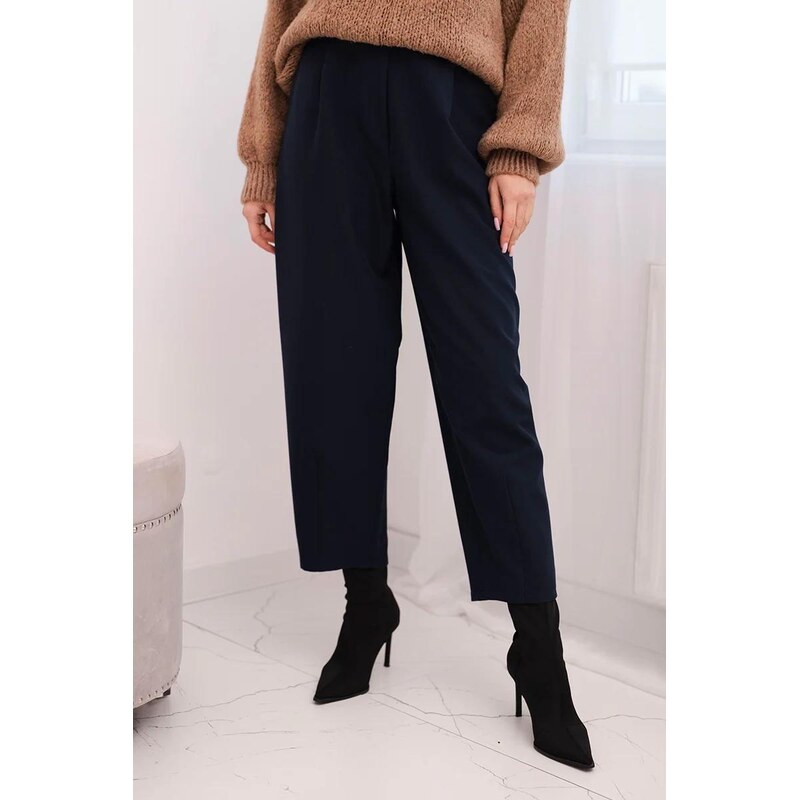 MladaModa Elegantné nohavice s vysokým pásom model 10798 farba 66891514