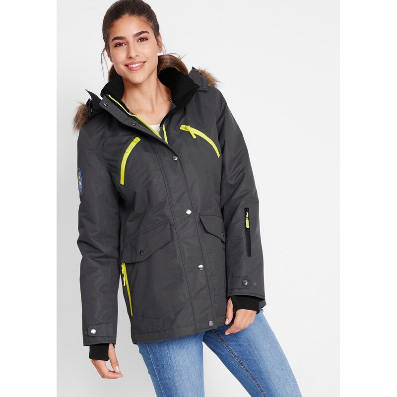 bonprix Funkčná outdoorová bunda, nepremokavá, farba šedá 44742133