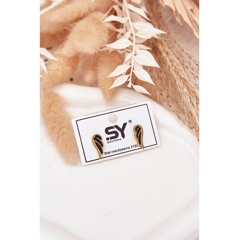 Boto Dámské Náušnice Zlaté Krásná Křídla Fly Away 66892332