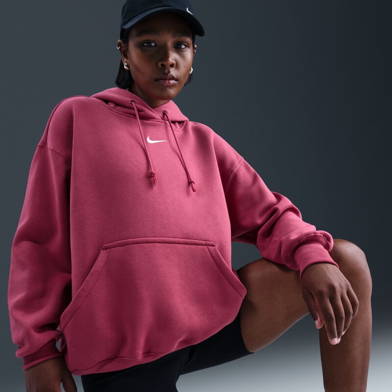 Nike spw w phoenix fl os pull hoodie PINK 66896416