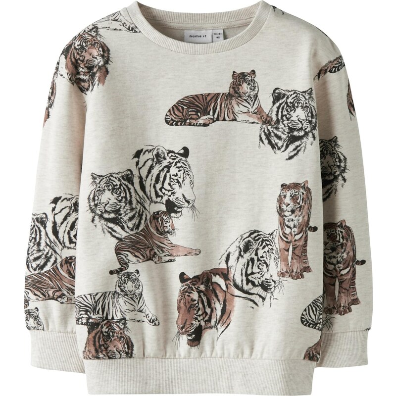 NAME IT Mikina NMMThorne tmavobéžová / hnedá / čierna 66897941