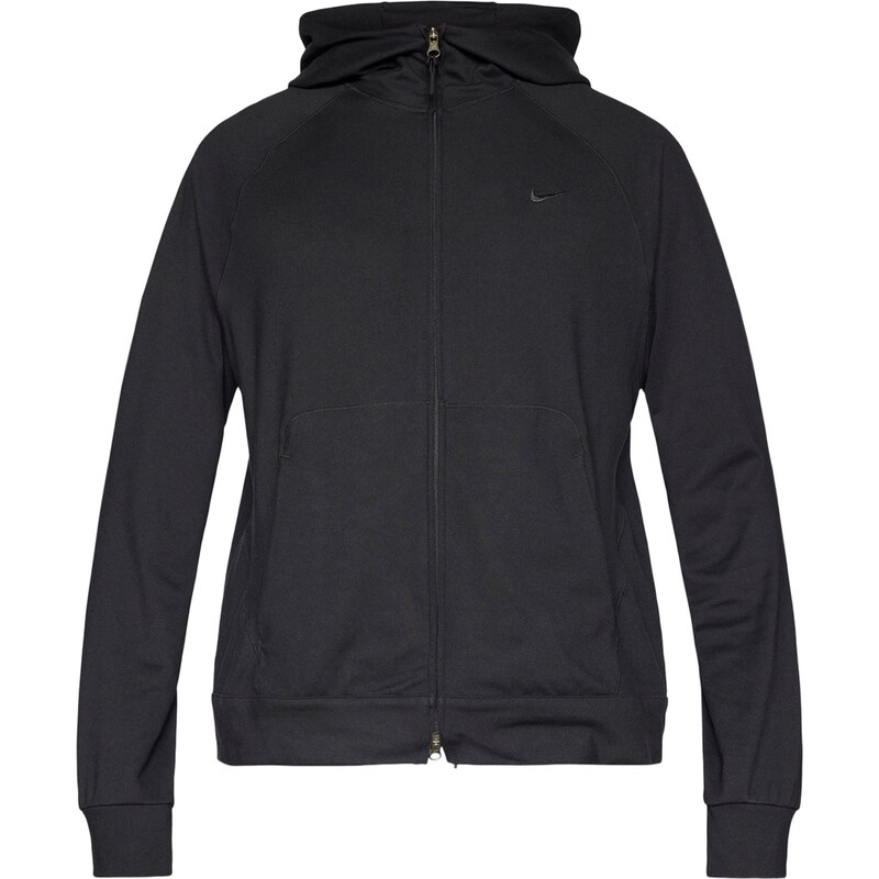 NIKE Športová mikina so zipsom čierna 66898060