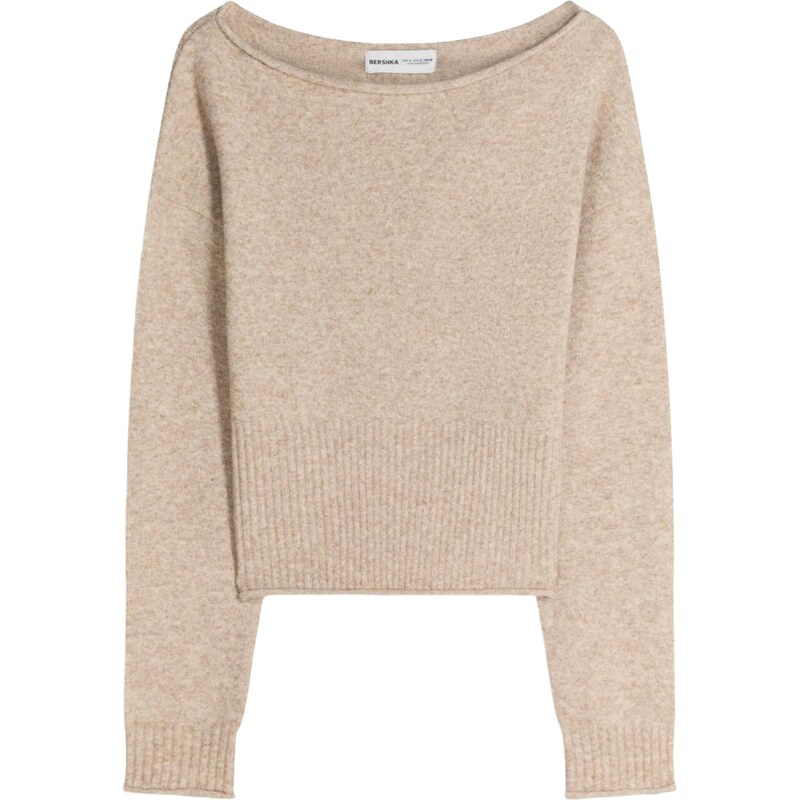 Bershka Sveter béžová 66898251