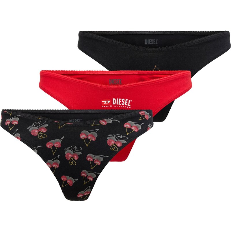 DIESEL Tangá tmavosivá / červená / čierna / biela 66898304