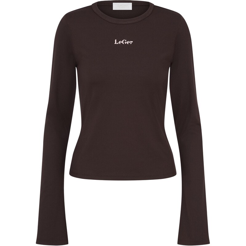LeGer by Lena Gercke Tričko Simone tmavohnedá 66898389