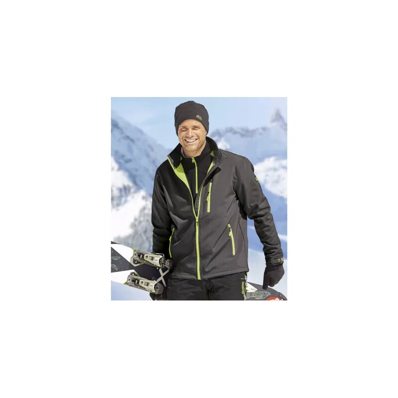 Softshellová bunda podšitá flísom Atlas For Men Sivá 66958830