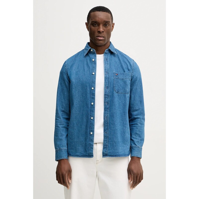 Bavlnená rifľová košeľa Tommy Hilfiger 66900460