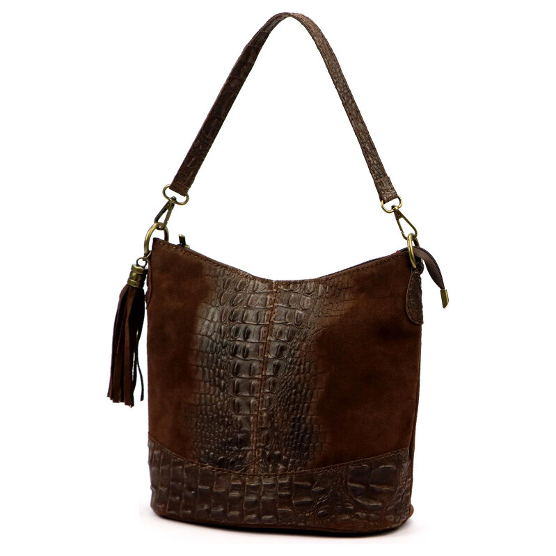 Kožená kabelka Luka hnedá KZ2259717 66903301