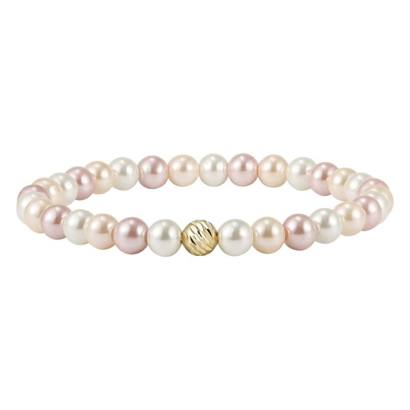 MAJYA Strieborný náramok s perlami ELIANA pozlátený 11963 67070454