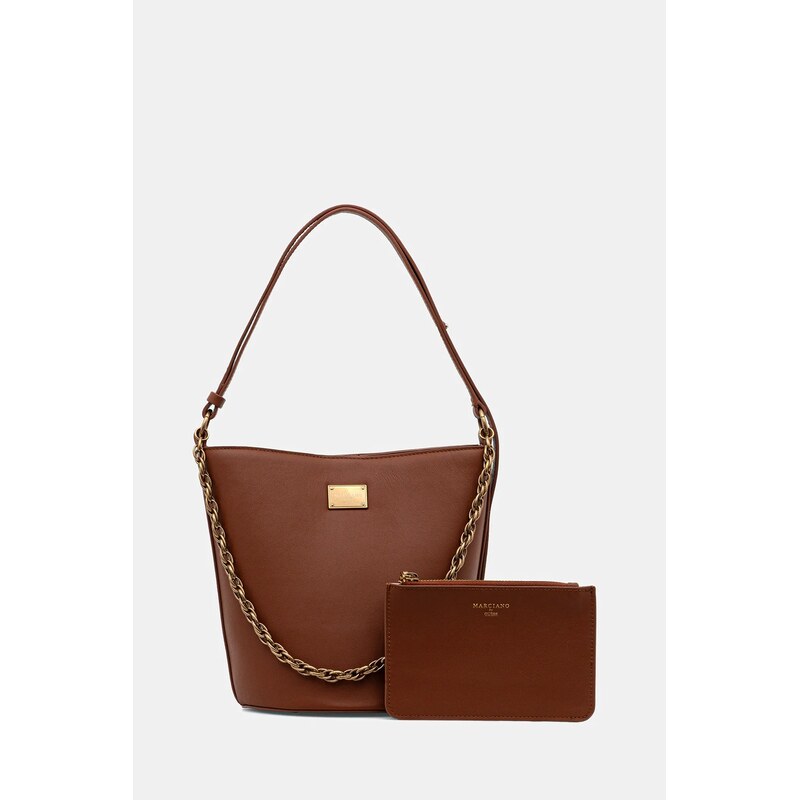 Kožená kabelka Marciano by Guess 66807460