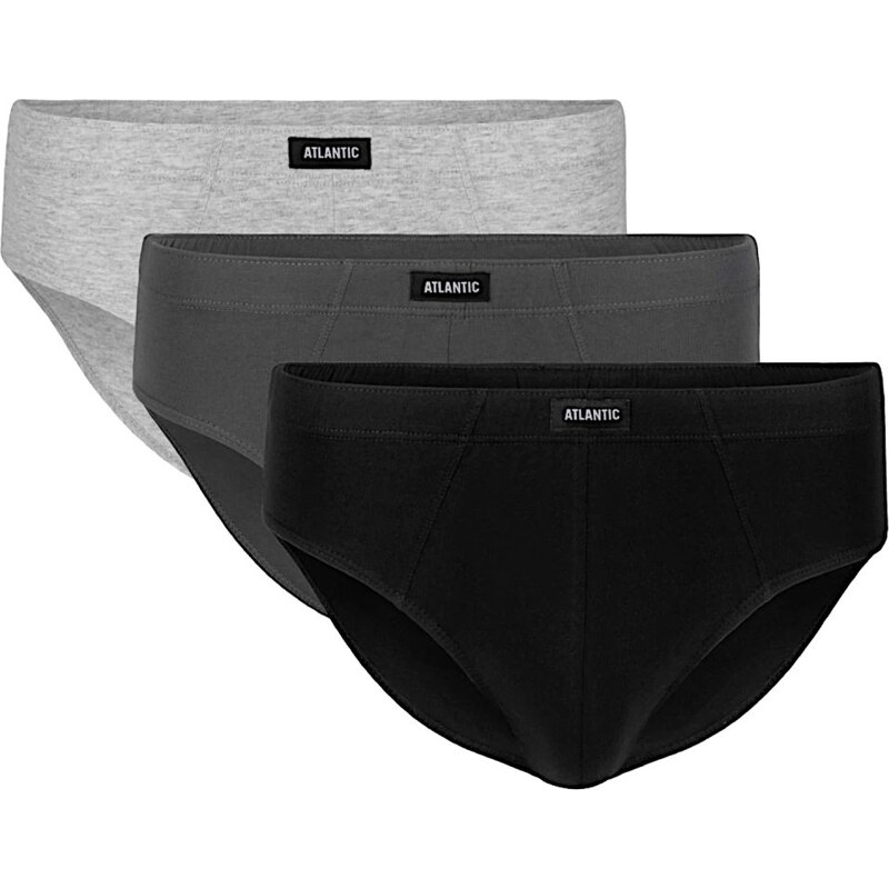 Atlantic Pánske slipy 3 pack 006 mix 58325635