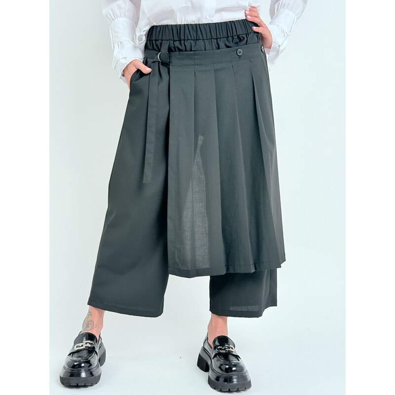 MEGG Čierne nohavice so sukňou ASTON 66909347