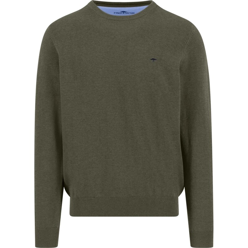 Pánsky bavlnený kaki pulóver FYNCH-HATTON 66909883