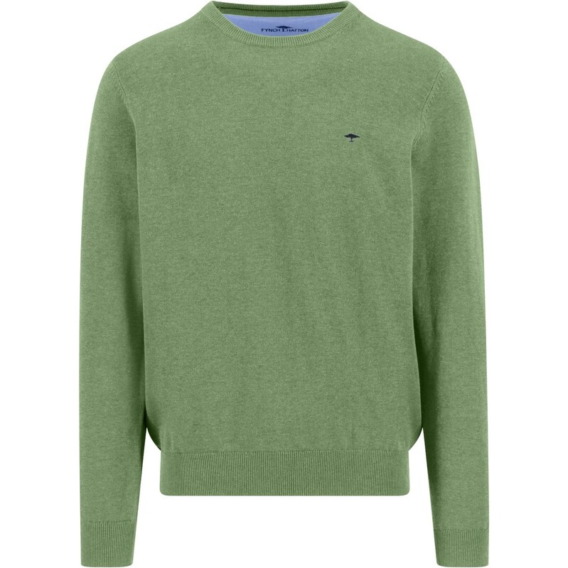 Pánsky zelený bavlnený pulóver FYNCH-HATTON 66909884