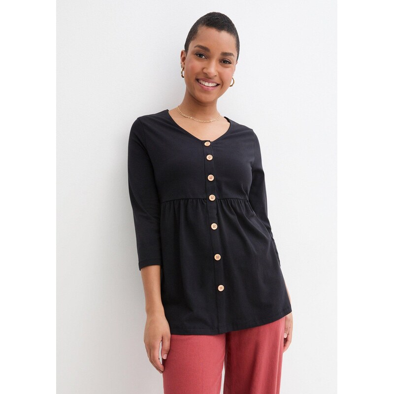 bonprix Materské tričko 2v1/tričko na dojčenie, z bio bavlny, farba 44983707