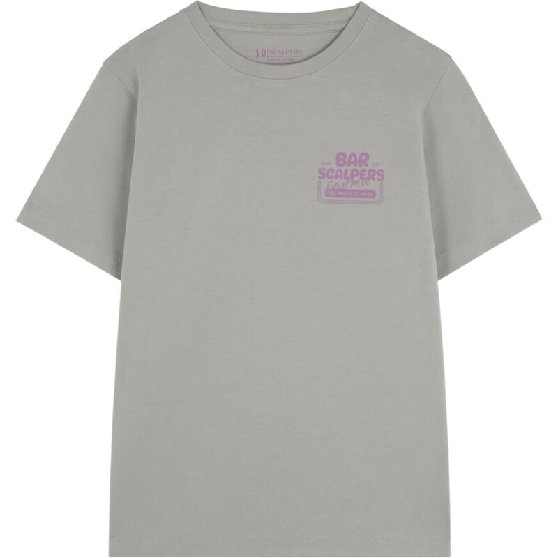 Scalpers Tričko Calamares sivá / fialová 66916245