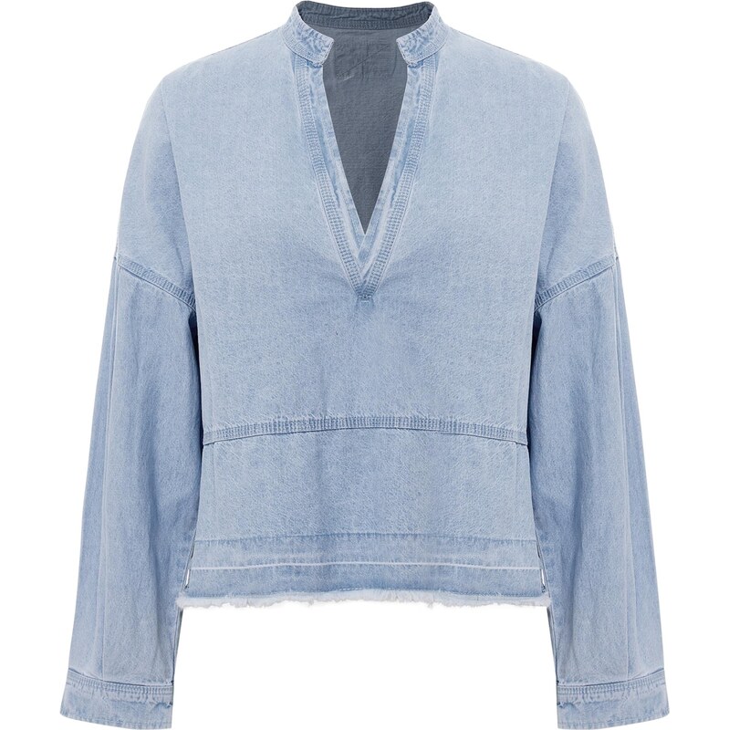 Imily Bela Blúzka svetlomodrá 66916317