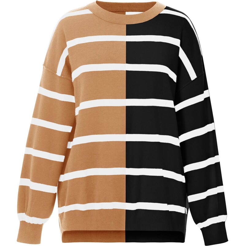 Imily Bela Mikina hnedá / čierna / biela 66916324