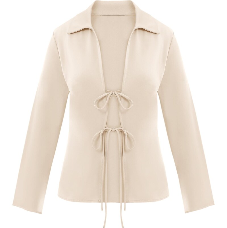 Imily Bela Blúzka šedobiela 66916361