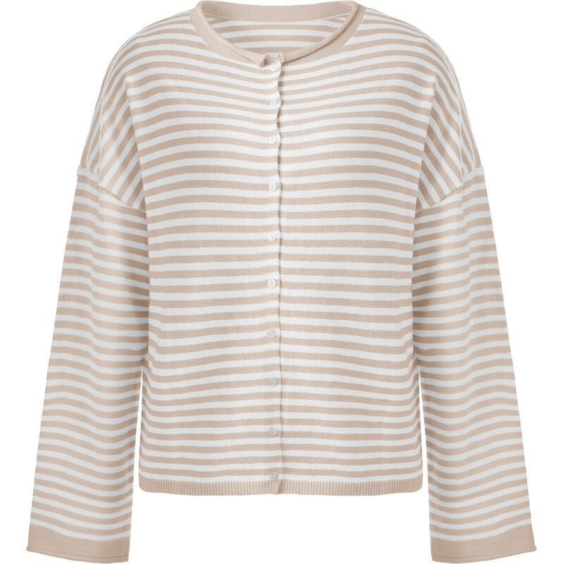 Imily Bela Kardigán béžová / prírodná biela 66916365