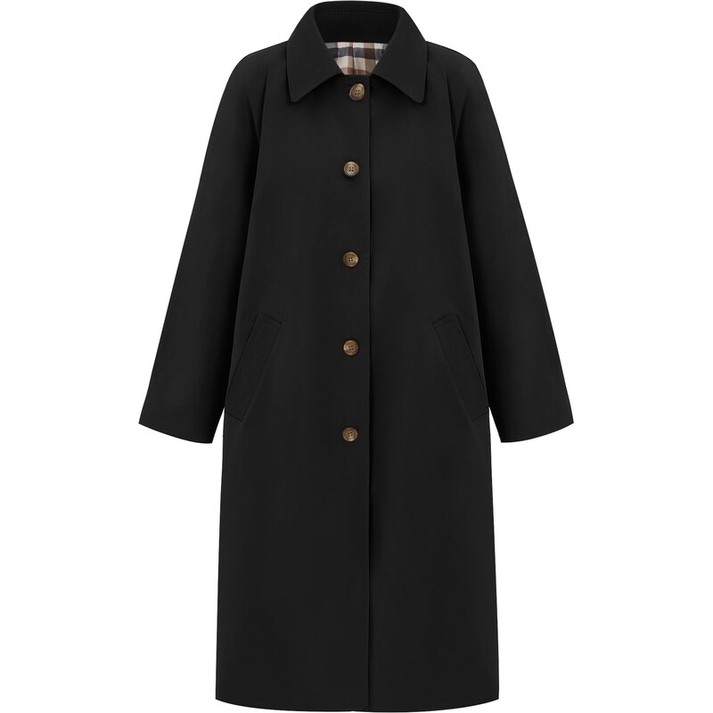 Imily Bela Prechodný kabát čierna 66916383