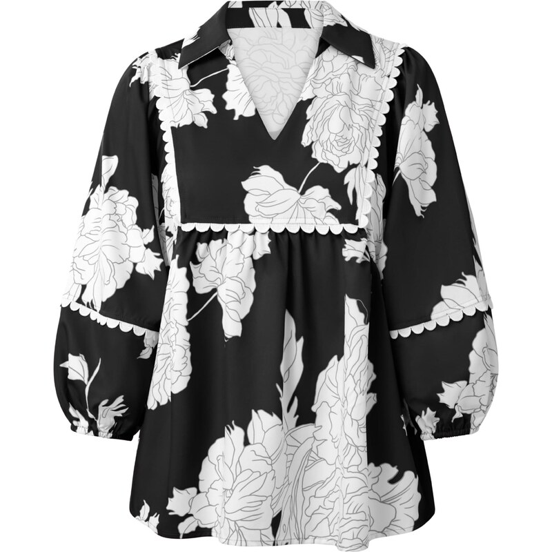 Imily Bela Blúzka čierna / biela 66916401