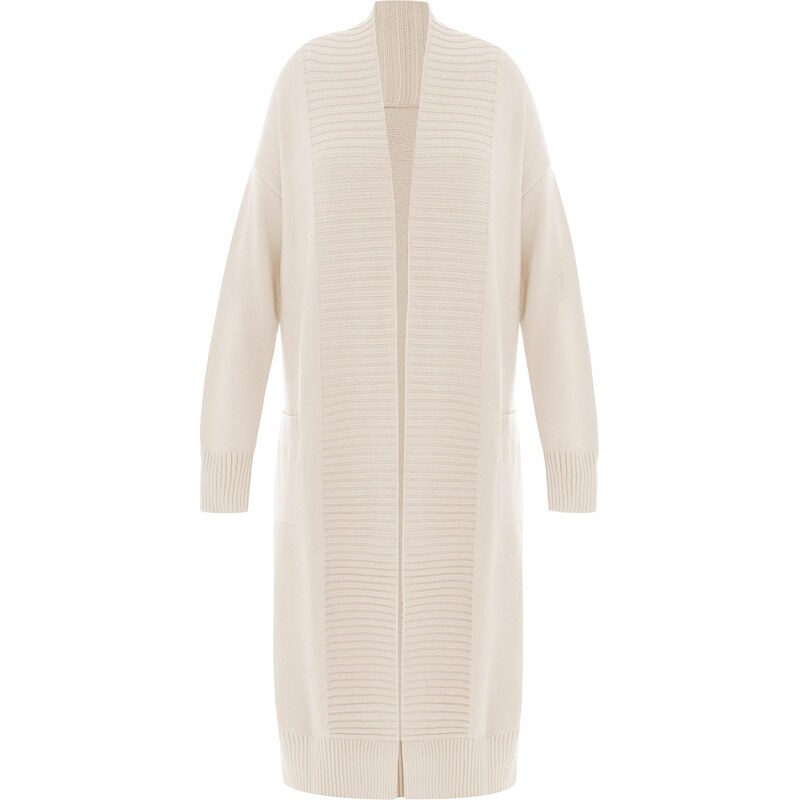 Imily Bela Pletený kabát svetlobéžová 66916421