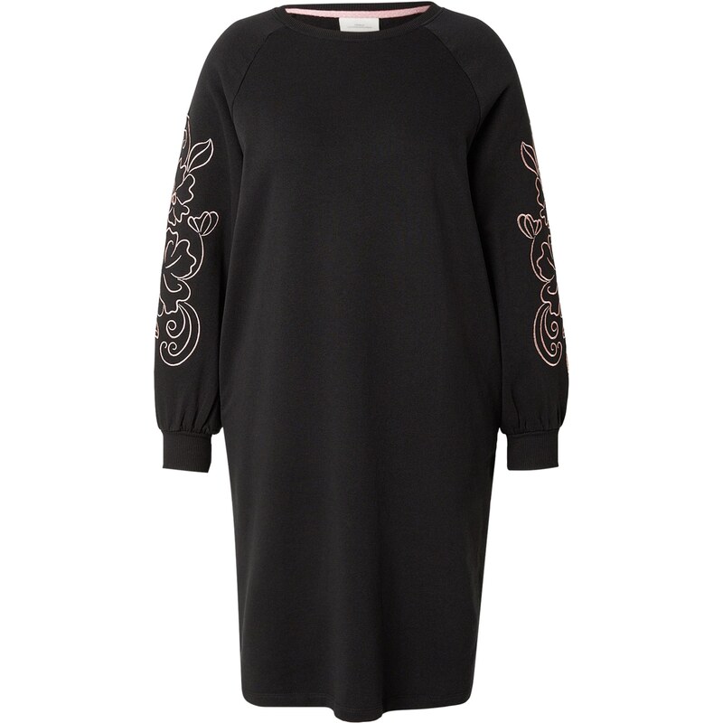 ONLY Carmakoma Šaty CARELLE ružové zlato / čierna 66916487