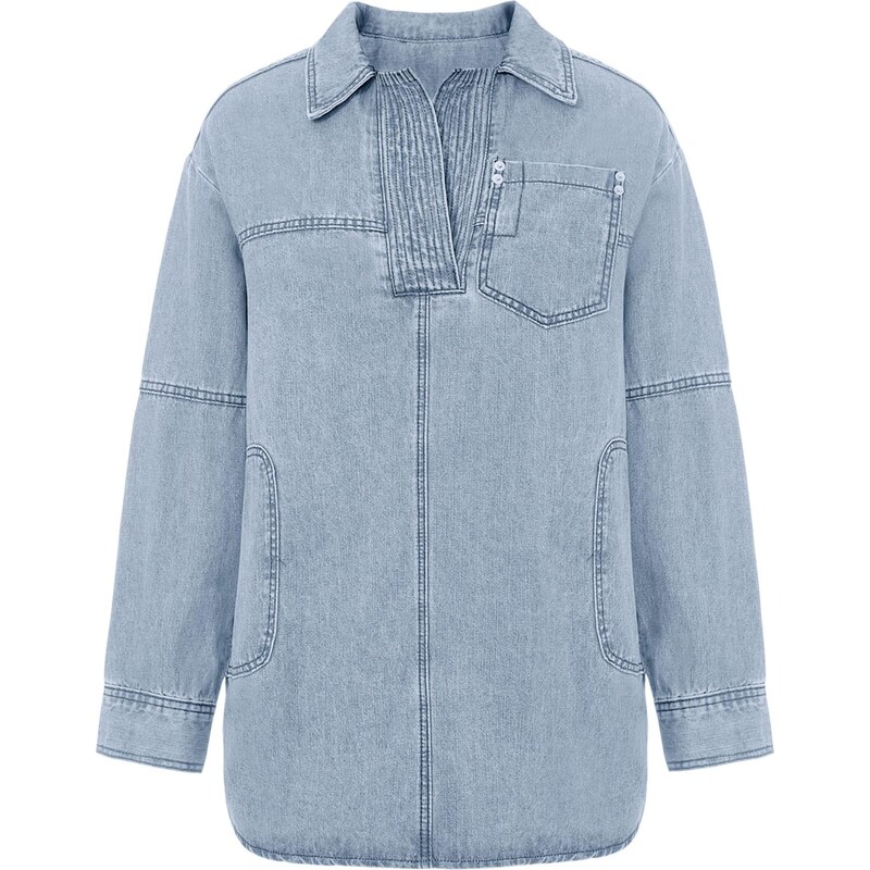 Imily Bela Blúzka svetlomodrá 66916490