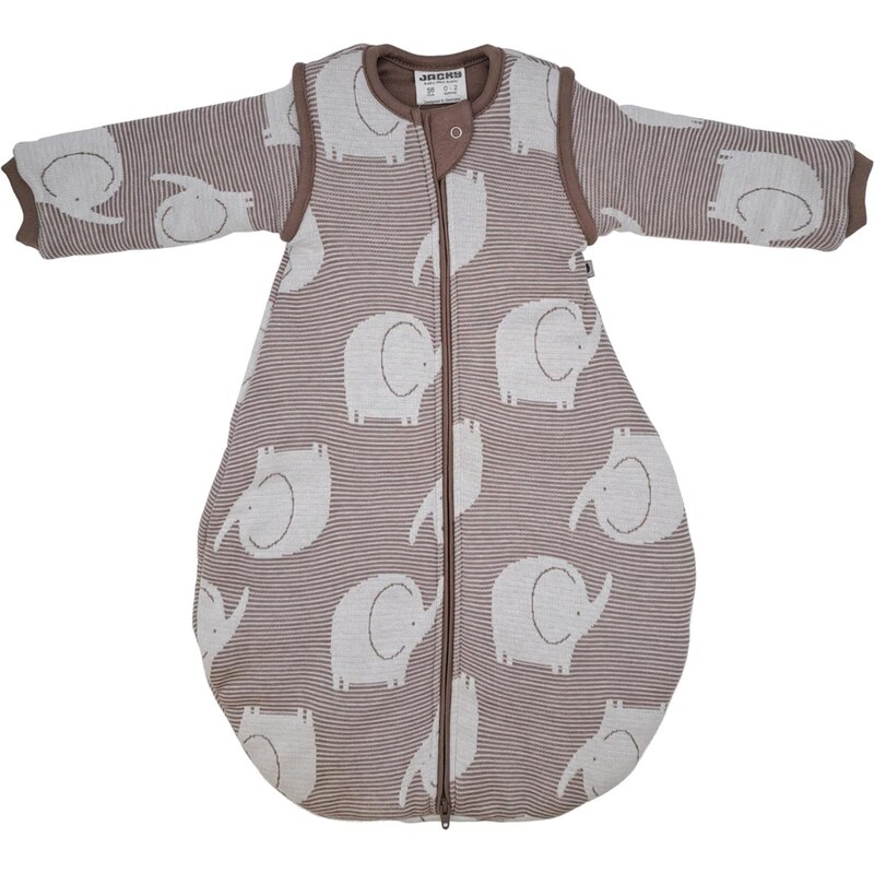 JACKY Spací vak brokátová / šedobiela 66916537