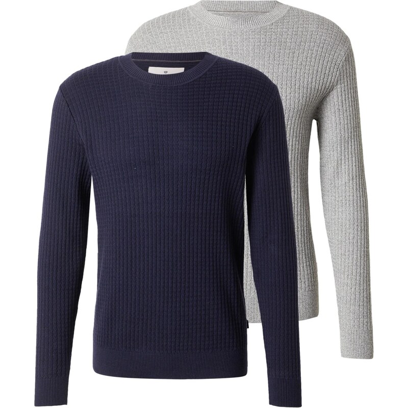 Jack & Jones Premium Sveter JPRBLUBARKLEY tmavomodrá / sivá 66916605