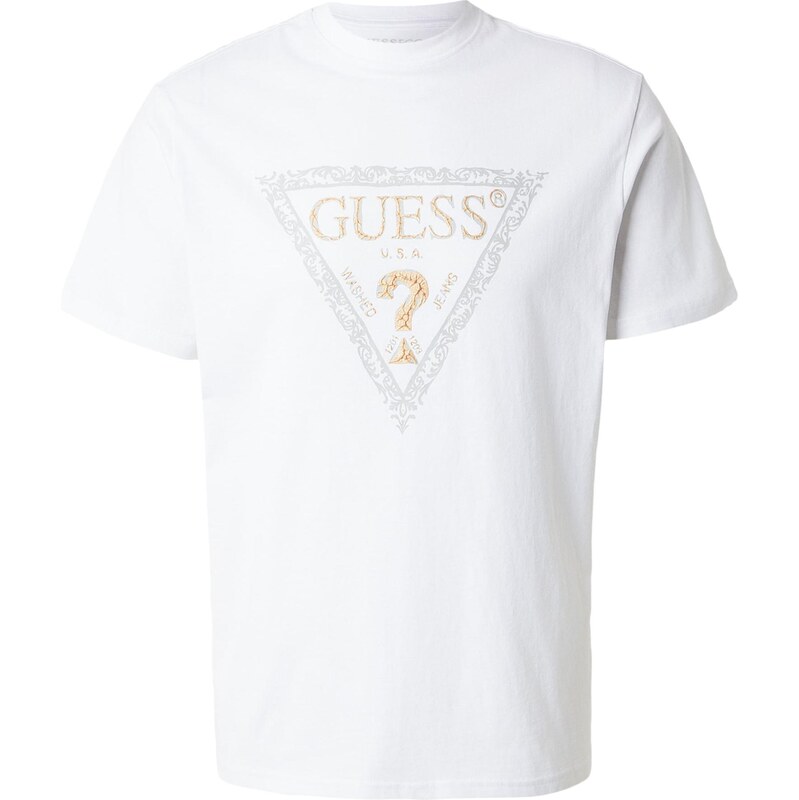 GUESS Tričko zlatá / sivá / biela 66916678