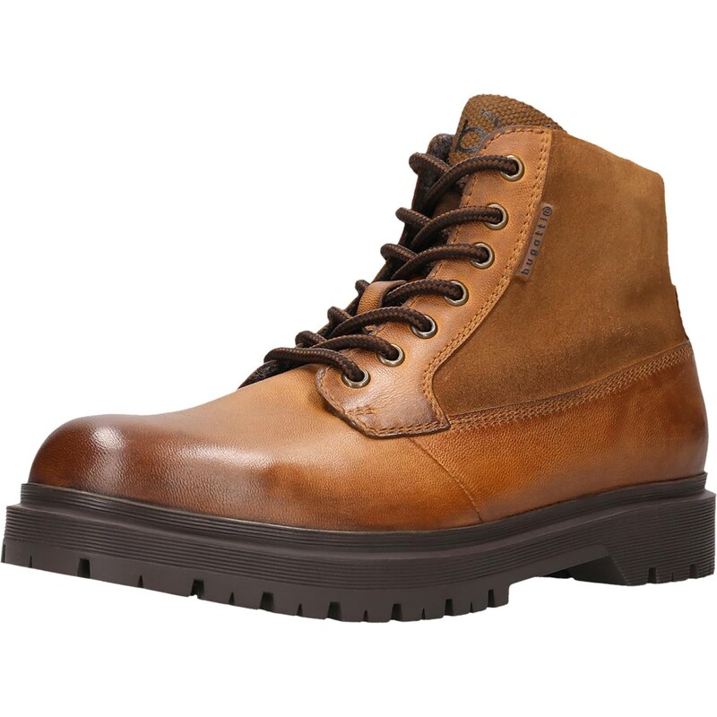 bugatti Šnurovacie čižmy karamelová 66916720