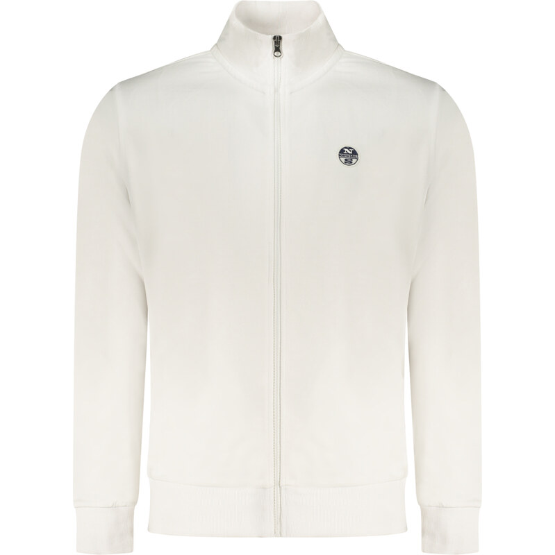 North Sails Biela pánska mikina na zips 66914616