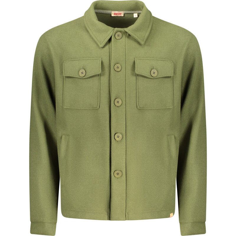 Rifle Zelená rifľová bunda pre mužov 66914650