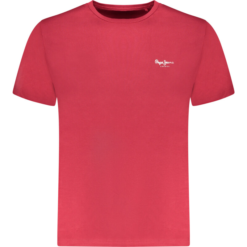 Pepe Jeans Červené pánske tričko s krátkym rukávom 66914670