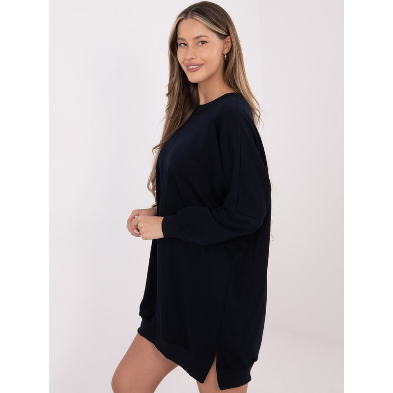 RELEVANCE Oversized mikinové šaty v tmavomodrej farbe 66914710