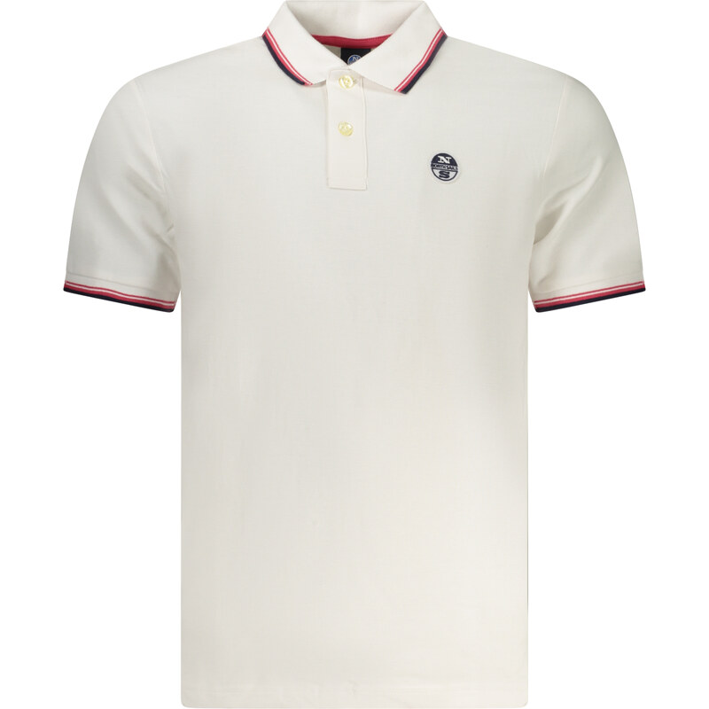 Elegantné Pánske Polo Tričko s kontrastnými detailmi NORTH SAILS Biela 67466311