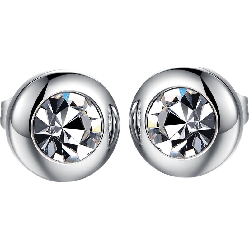 Troli Drobné náušnice s čírym kryštálom KES-046 66583181