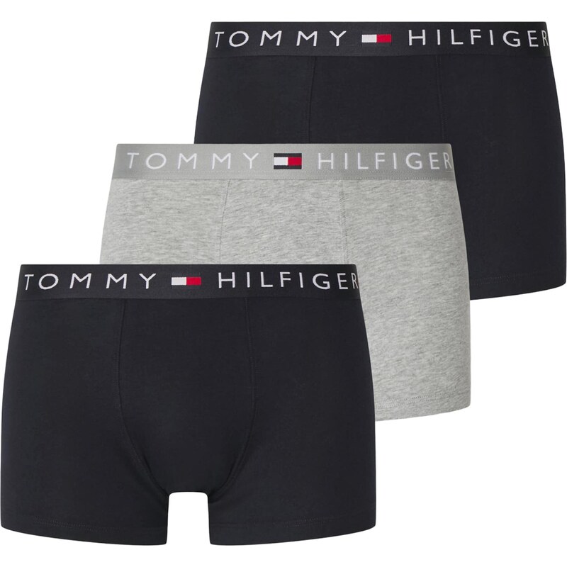 Tommy Hilfiger Underwear Boxerky sivá melírovaná / červená / čierna / 53210198