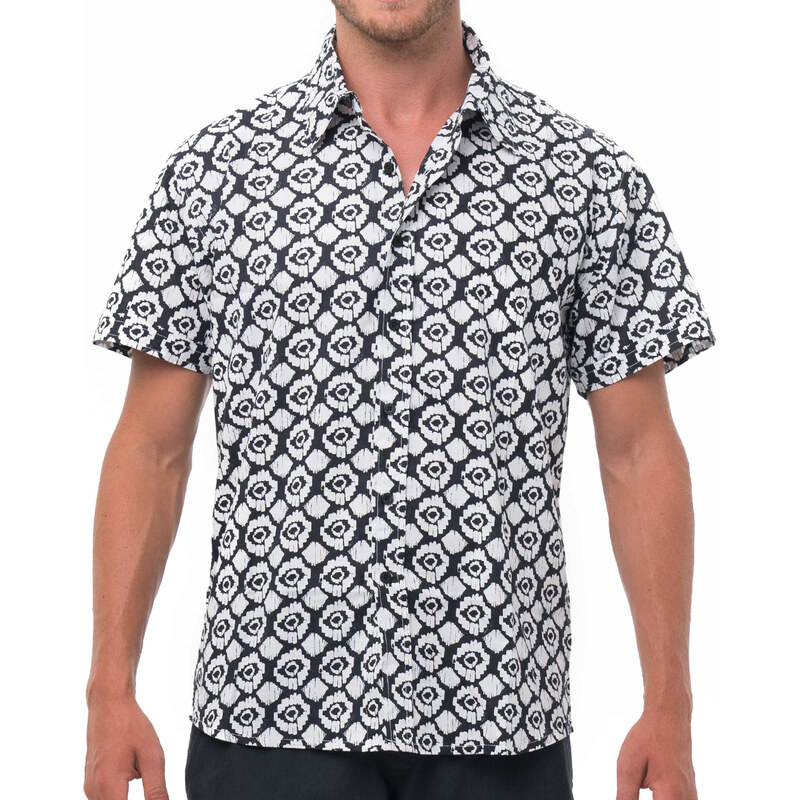 Pánska košile 69SLAM IKAT DIAMOND (MFHIKD-BW) 66924826