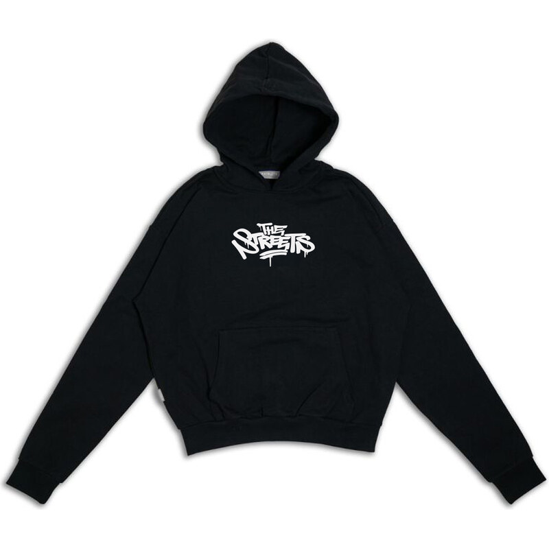 The Streets Tag Over The Shoulders Hoodie Black - Pánske - Mikina The 66924380