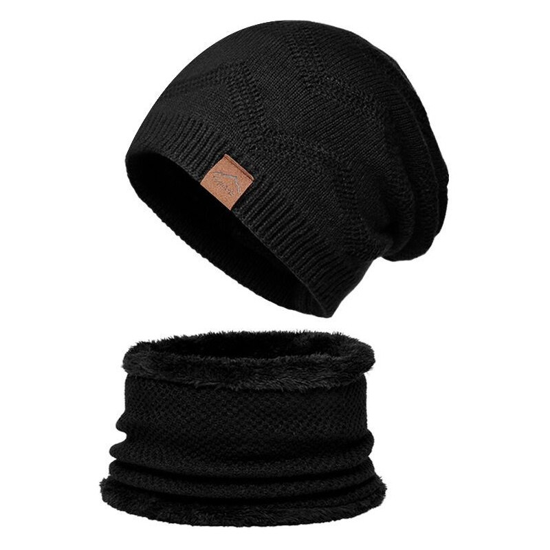 Cixi Zimný set 2v1 nákrčník a čiapky Šport Čierny 65228203