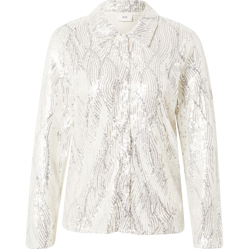 JDY Blúzka JDYTANYA krémová / strieborná 65836023